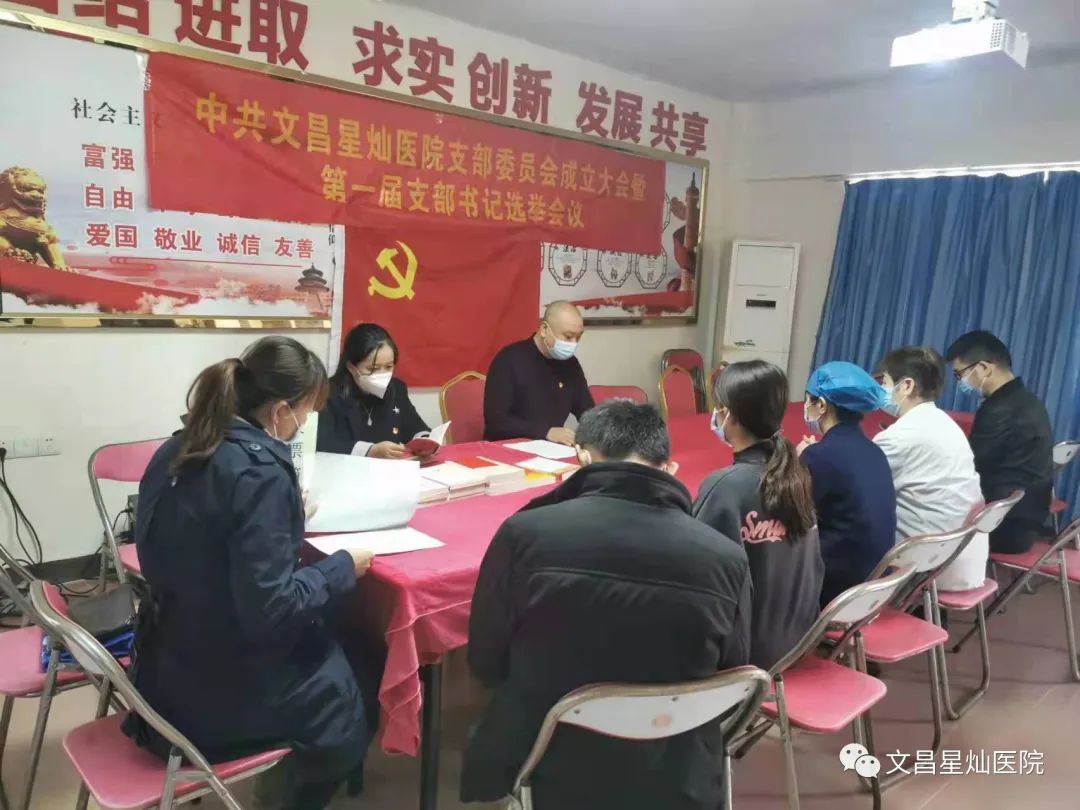 熱烈祝賀文昌星燦醫(yī)院黨支部正式成立！